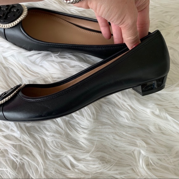 COPY - • Tory Burch • Miller Fringe Leather Flat Black - Picture 6 of 11